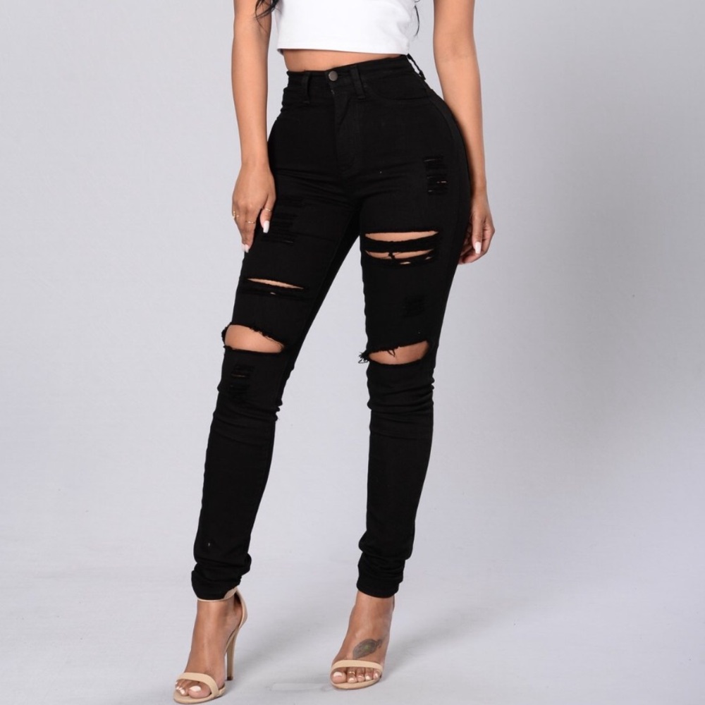 Fashion Nova Blanched Jeans
